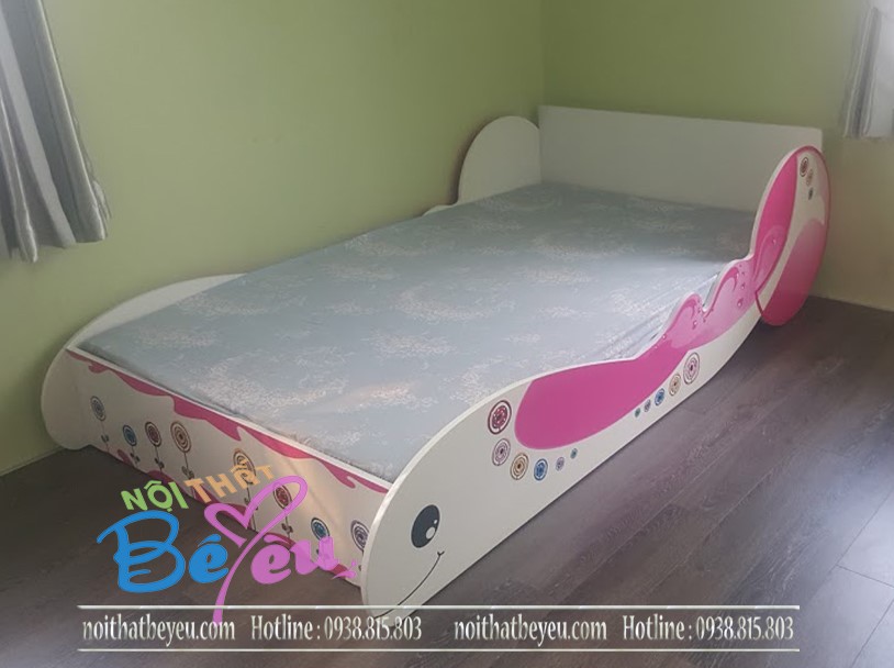 giuong ngu tre em ca voi cho be gai - noi that be yeu 1