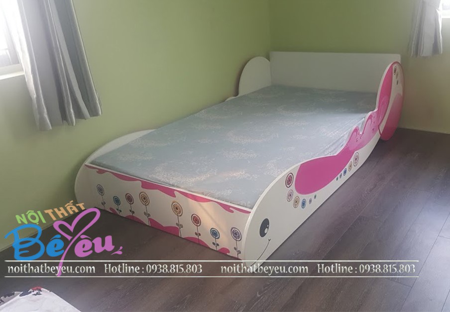 giuong ngu tre em ca voi cho be gai - noi that be yeu 3