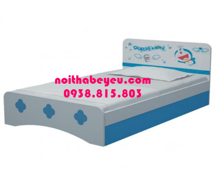 giuong ngu tre em mau xanh duong