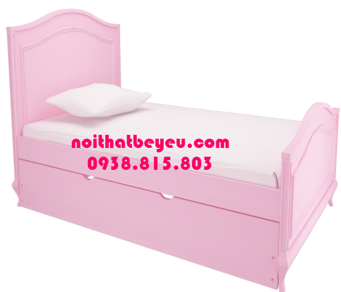 giuong ngu tre em 1m2 go thong mau hong 2