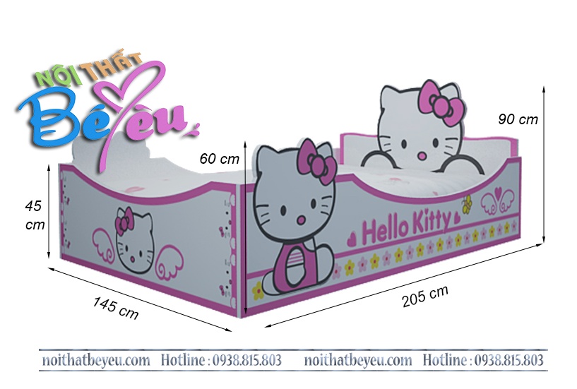 kich thuoc giuong ngu tre em cho be trai be gai 1