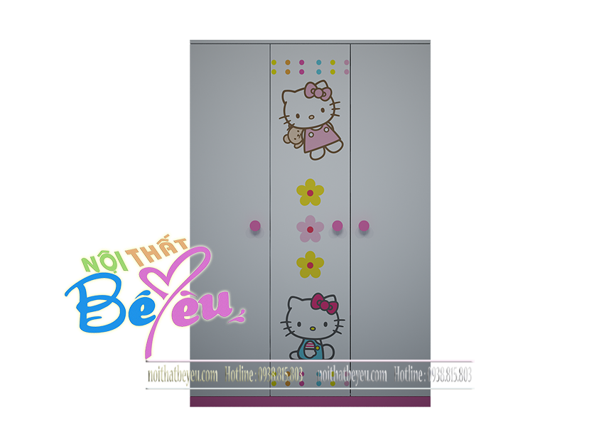 PHONG NGU TRE EM CHO BE GAI HELLO KITTY 2