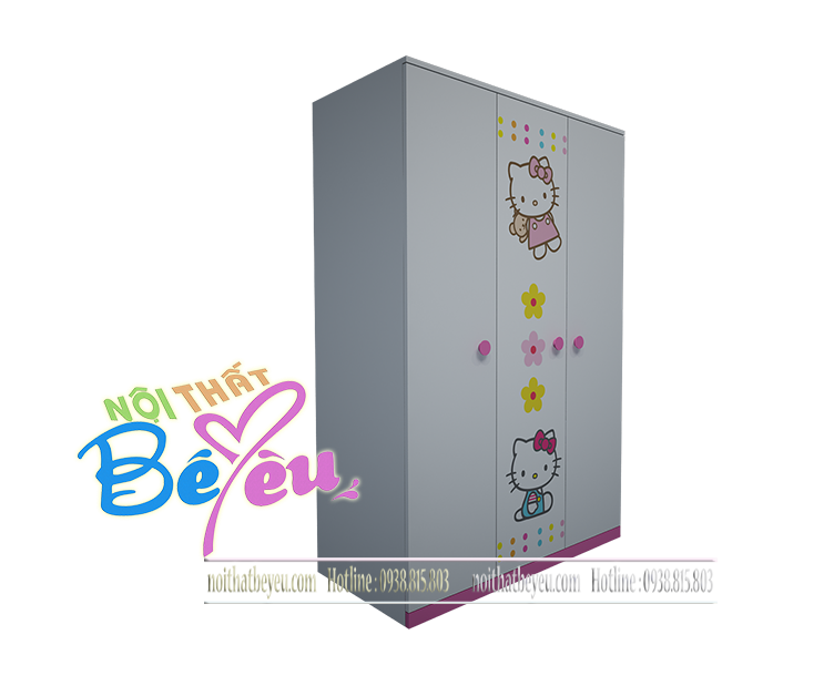 PHONG NGU TRE EM CHO BE GAI HELLO KITTY 3