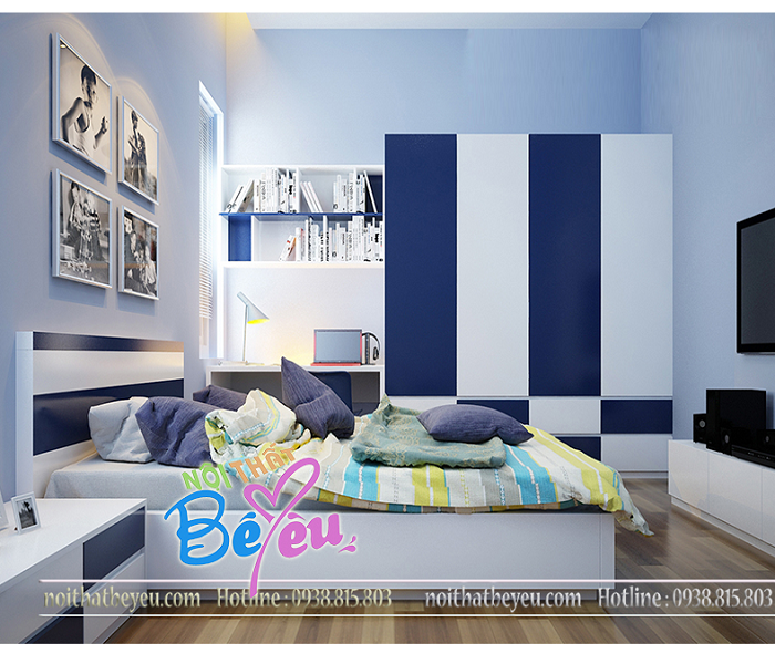 2. thiet ke phong ngu be trai dep hien dai dien tich nho don gian - noi that be yeu 4