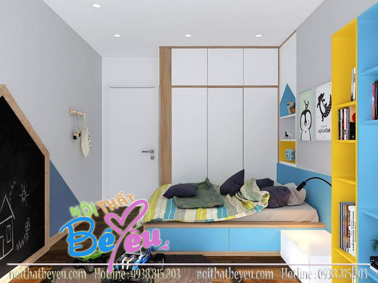 thiet ke phong ngu cho be trai - noi that be yeu 1