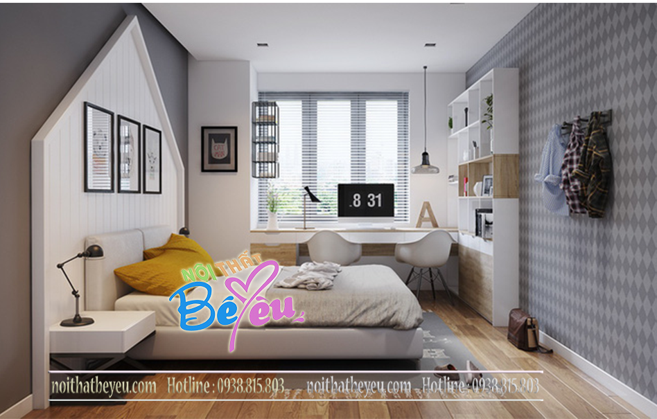 2 . thiet ke phong ngu be trai nho don gian dep hien dai ca tinh - noi that tre em - noi that be yeu 5