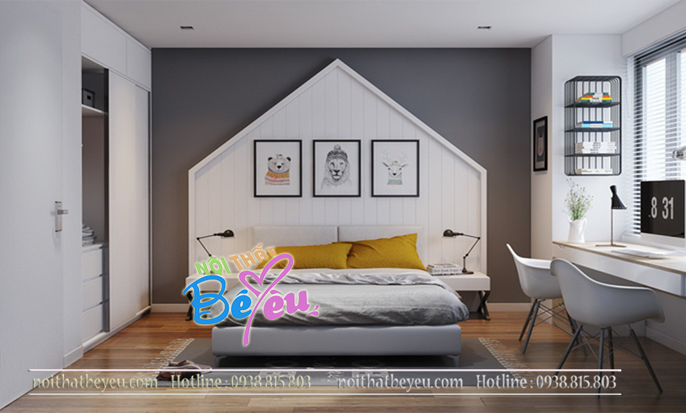 2 . thiet ke phong ngu be trai nho don gian dep hien dai ca tinh - noi that tre em - noi that be yeu 1