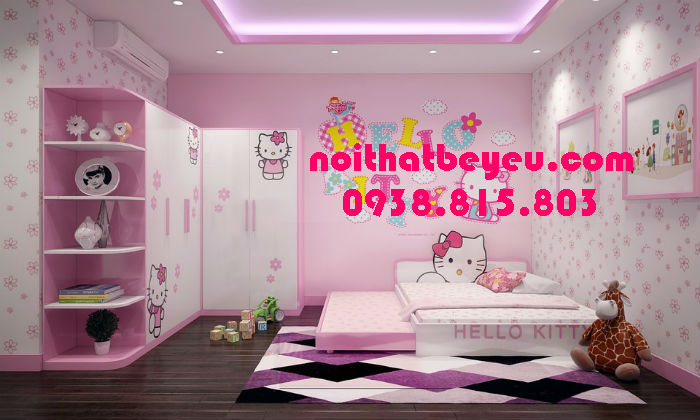 phong ngu dep cho be gai 6