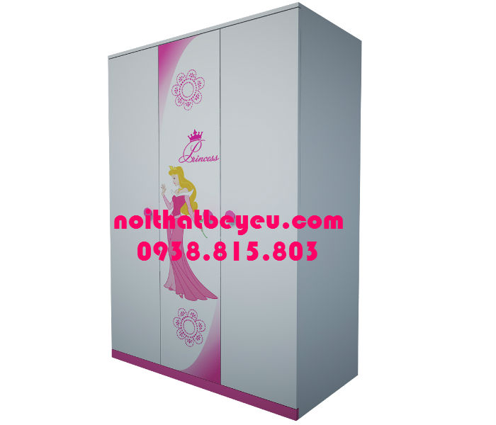 tu quan ao tre em hinh cong chua 1