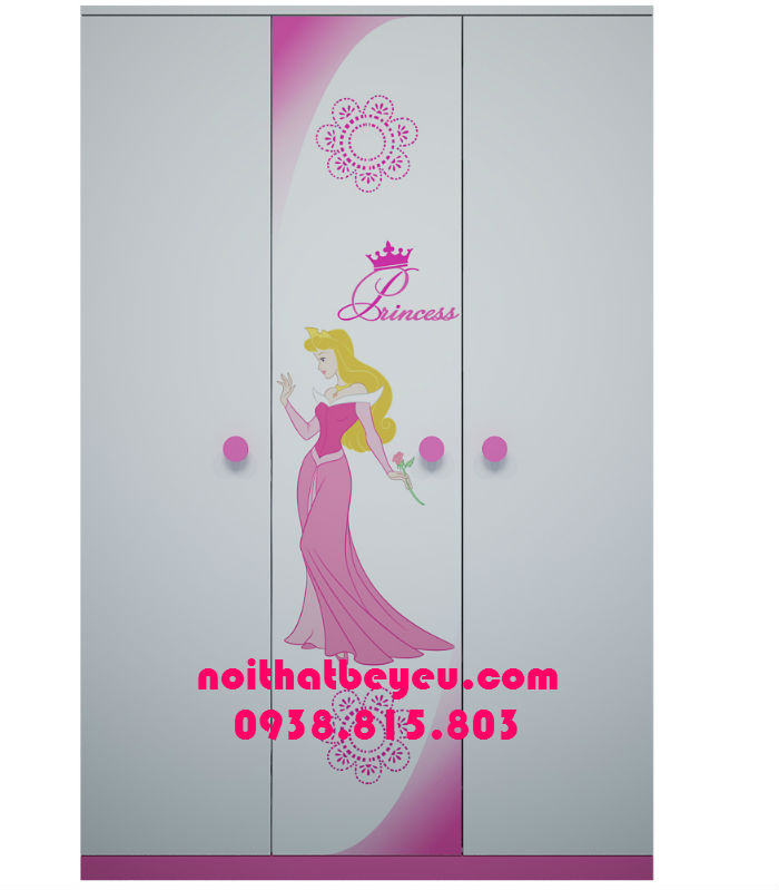 tu quan ao tre em hinh cong chua 5