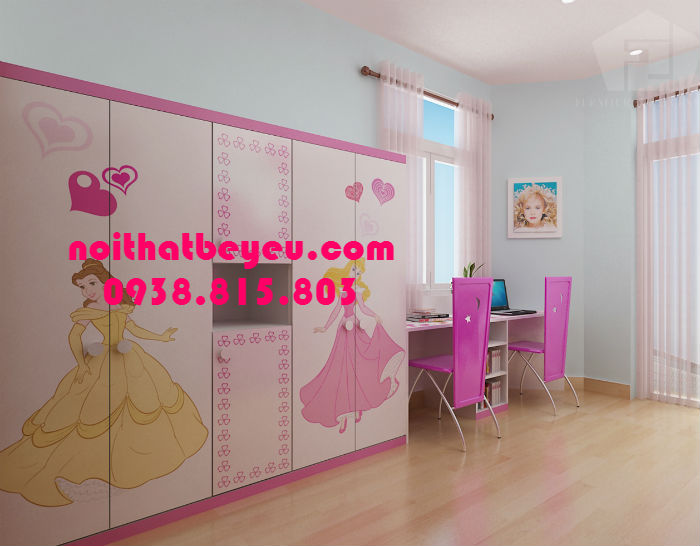 tu quan ao tre em bang go 3