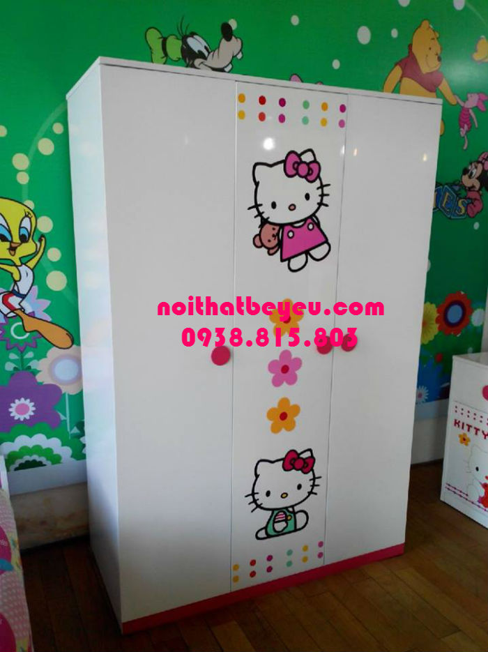 tu quan ao tre em bang go 6