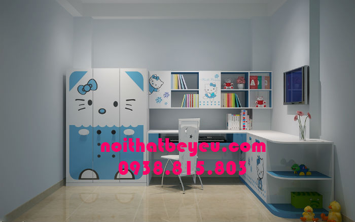 tu quan ao tre em bang go 4