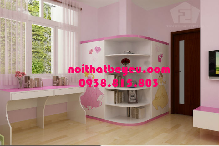 tu quan ao tre em bang go 9