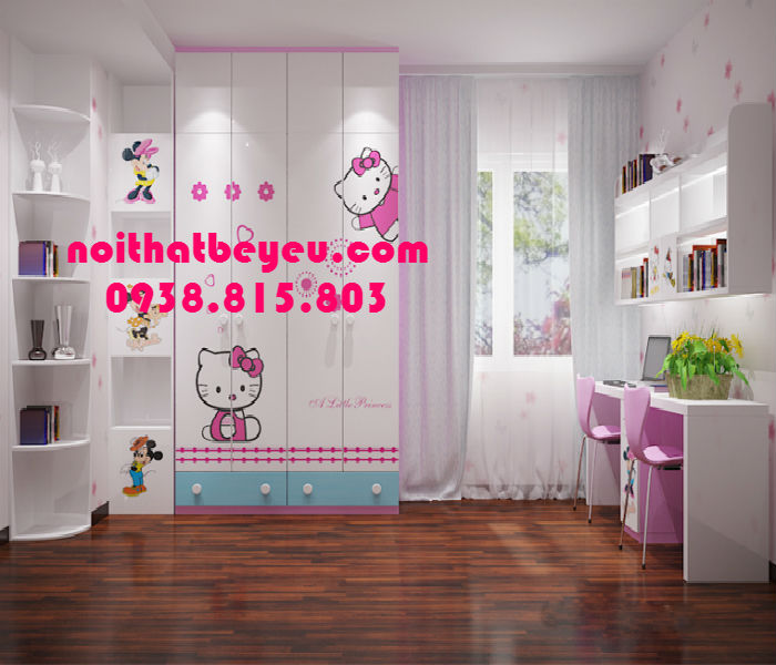 tu quan ao tre em bang go 11