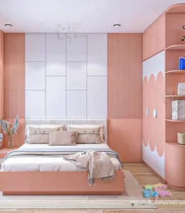 Phòng Ngủ Màu Hồng Cho Bé Gái Đẹp Sang Trọng