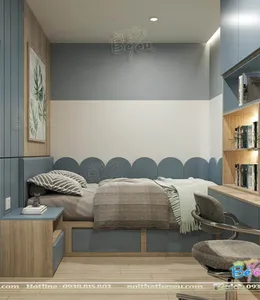 Thiết kế phòng ngủ con trai lớn