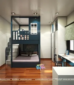 Giường 2 tầng trẻ em cao cấp cho bé trai bé gái