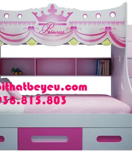 Giường 2 Tầng Trẻ Em Công Chúa