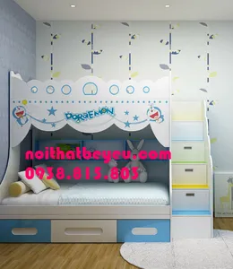 Giường Ngủ 2 Tầng cho bé trai bé gái