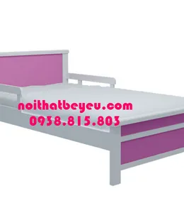 Giường Ngủ Trẻ Em 1m2 màu hồng