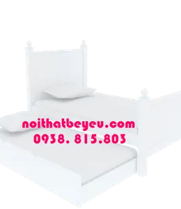 Giường Ngủ Trẻ Em 1m4 Gỗ Thông