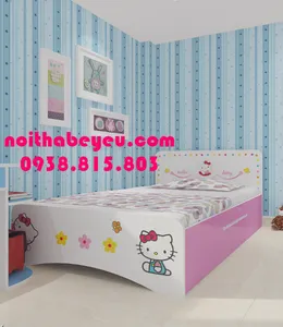 Giường Ngủ TRẻ Em Hello Kitty Dành Cho Bé Gái