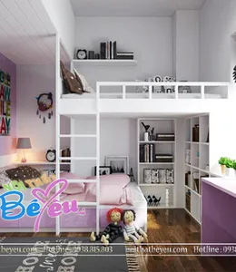 Giường Tầng Cho 2 Bé Gái