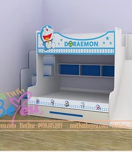 Giường Tầng Có Cầu Trượt Cho Bé TRai