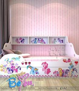Giường Tầng Lùn Trẻ Em Ponny cho Bé Gái