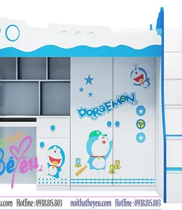 Giường Tầng Trẻ em 3 trong 1 Hình Doremon