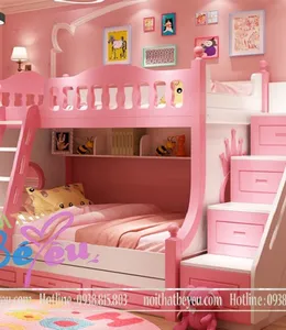 Giường Tầng Trẻ Em cho Bé Gái