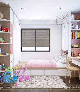 Nội Thất Phòng Ngủ Con Gái Đơn Giản Đẹp Màu Hồng