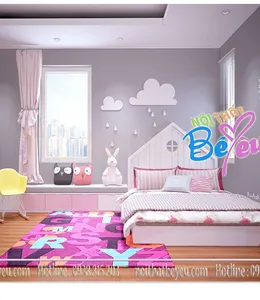 Phòng Ngủ Bé Gái Đẹp Đơn Giản