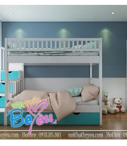 Phòng Ngủ Cho 2 Be Trai [ Giường Tầng Dành Cho 2 Bé ]