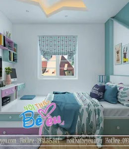 Phòng Ngủ Cho Bé Gái Diện Tích Nhỏ