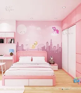 Phòng ngủ cho bé Gái Màu hồng 8 đến 15 Tuổi