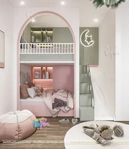 Phòng ngủ chung cho bé trai và bé gái đẹp