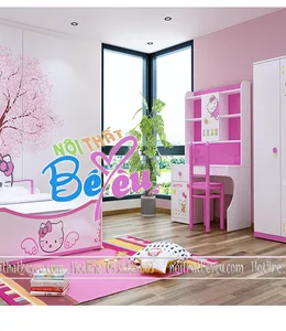 Phòng Ngủ TRẻ Em Cho Bé Gái Hello Kitty