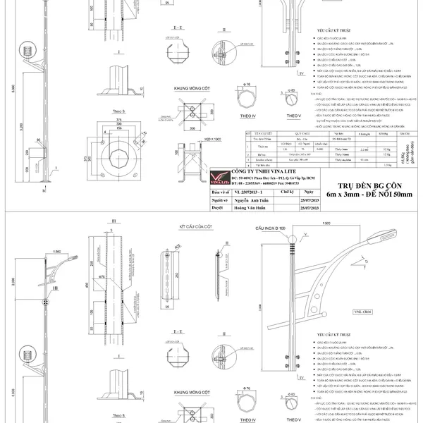 Trụ Đèn Chiếu Sáng Kiểu