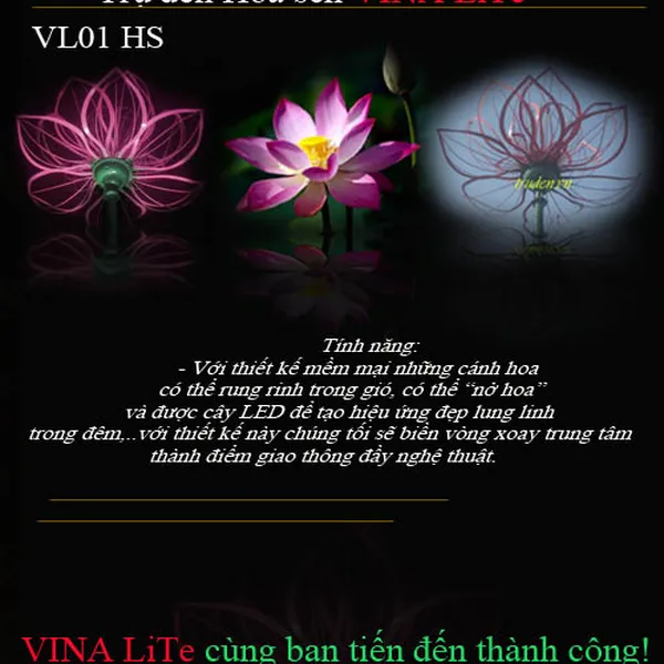 Trụ Đèn Hoa Sen