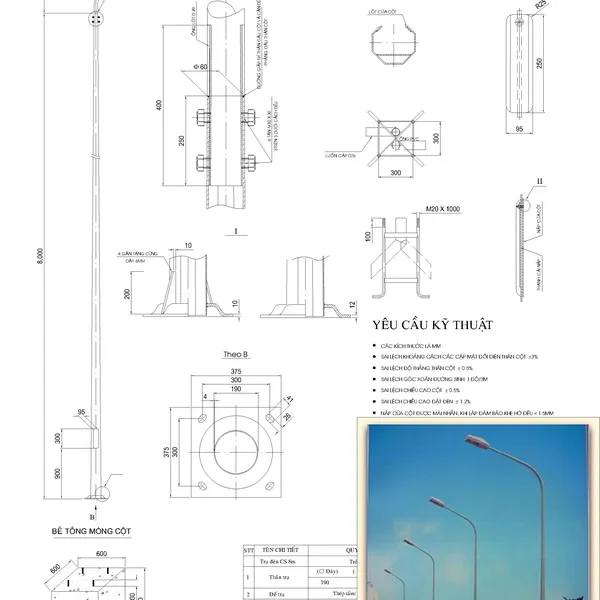 Tru Đèn Tròn Côn 9m