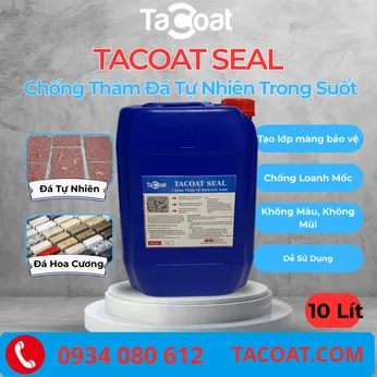 [10 Lít] Cho Đá Tự Nhiên, Đá Marble Cao Cấp, Gạch Gốm, Hoa Cương - Chống Thâm Đá Tự Nhiên Trong Suốt TACOAT SEAL