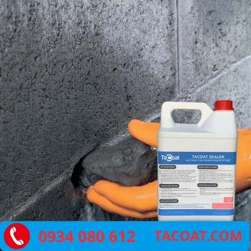 (10 Lít) Chất Đông Cứng Nhanh Xi Măng Ngăn Rò Rỉ Nước TACOAT SEALER - Chặn vết nước rò rỉ qua vách, sàn bê tông