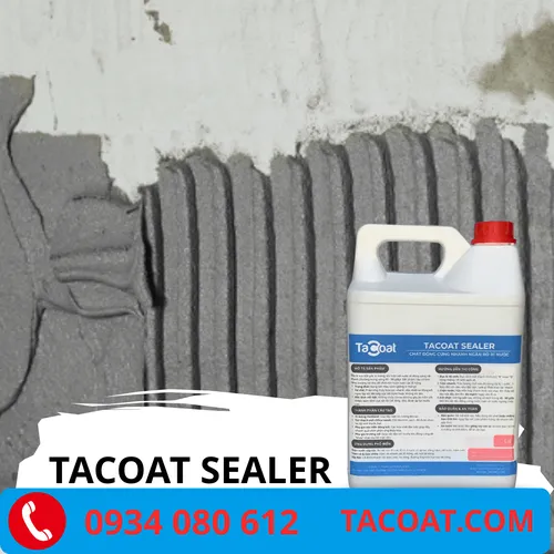 (10 Lít) Chất Đông Cứng Nhanh Xi Măng Ngăn Rò Rỉ Nước TACOAT SEALER - Chặn vết nước rò rỉ qua vách, sàn bê tông