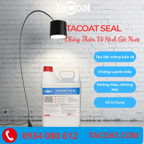 [5 Lít] Cho Đá Tự Nhiên, Đá Marble Cao Cấp, Gạch Gốm, Hoa Cương - Chống Thâm Đá Tự Nhiên Trong Suốt TACOAT SEAL