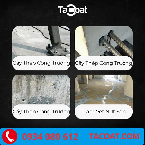 (1,5KG) TACOAT 731 Chất Kết Dính Gốc Epoxy 2 Thành Phần Keo Khoan Cấy Thép Bê Tông