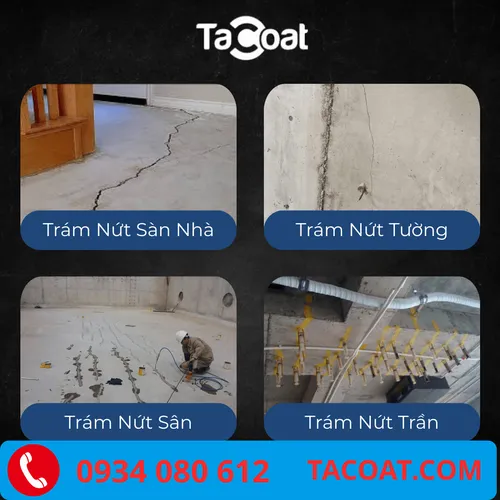 (1,5KG) TACOAT 1401 Keo Trấm Epoxy 2 Thành Phần - Xử Lý Vết Nứt, Gia Cố Các Mối Nối Bê Tông