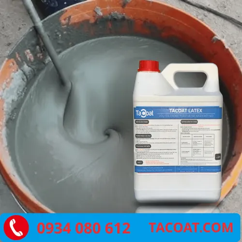 [1 Lit] Chống thấm tuyệt hảo, kháng mài mòn - Phụ Gia Chống Thấm Và Tác Nhân Kêt Nối TACOAT LATEX
