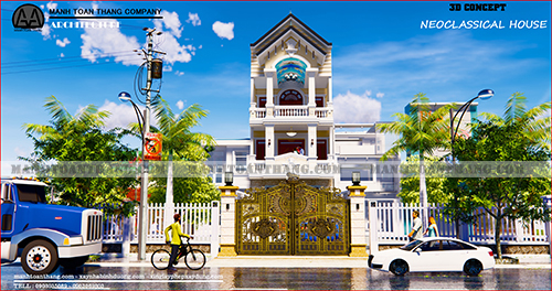 Mẫu Thiết Kế Nhà 3 Tầng - Chị Nhung Bình Phước Mẫu Thiết Kế Nhà 3 Tầng - Chị Nhung Bình Phước